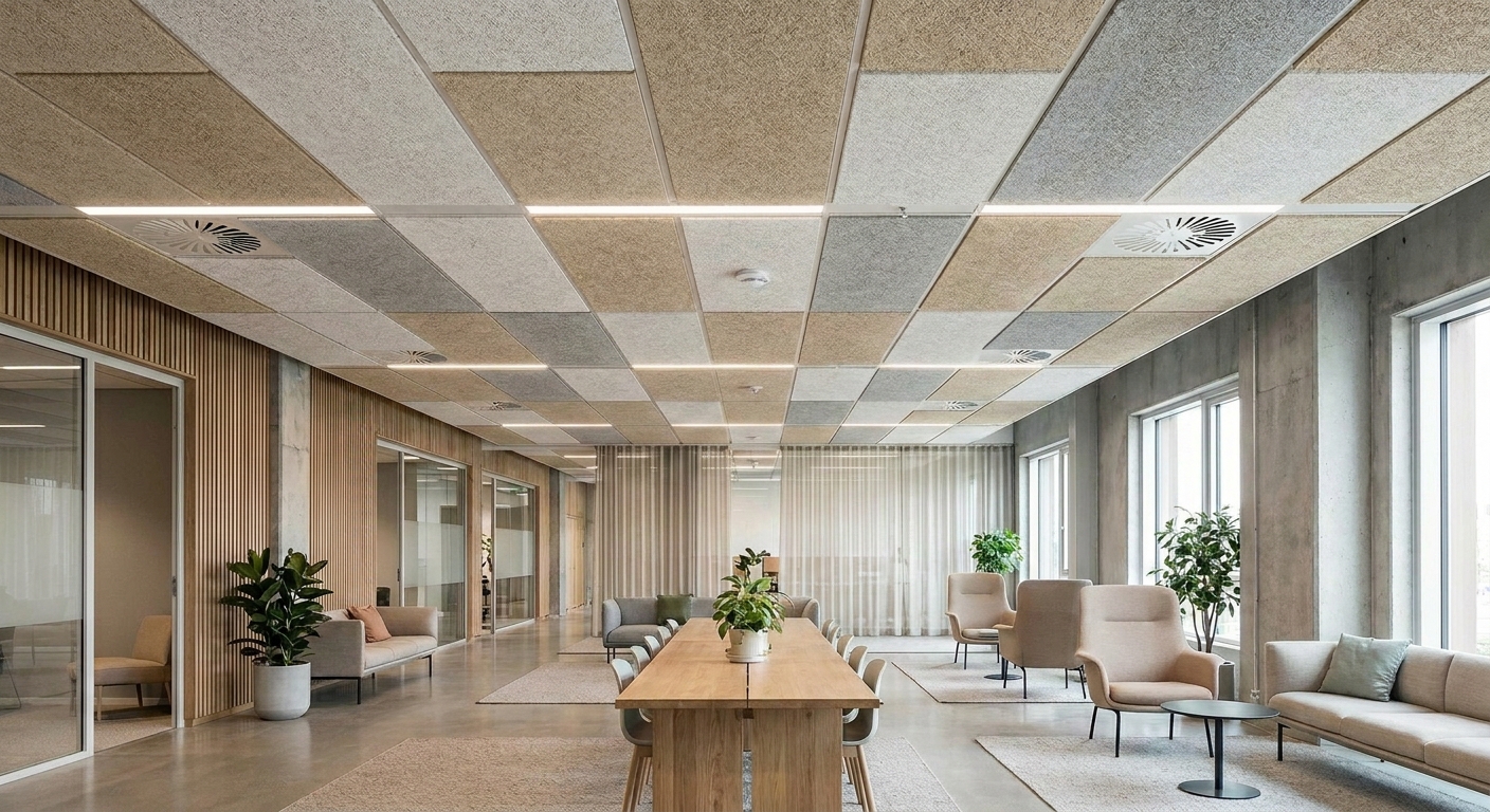 Acoustic panels for ceilings